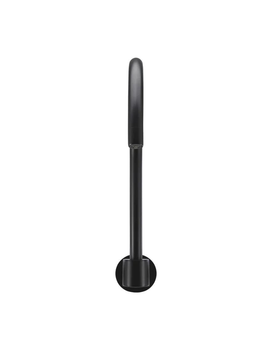 Meir Round High-Rise Swivel Wall Spout Matte Black