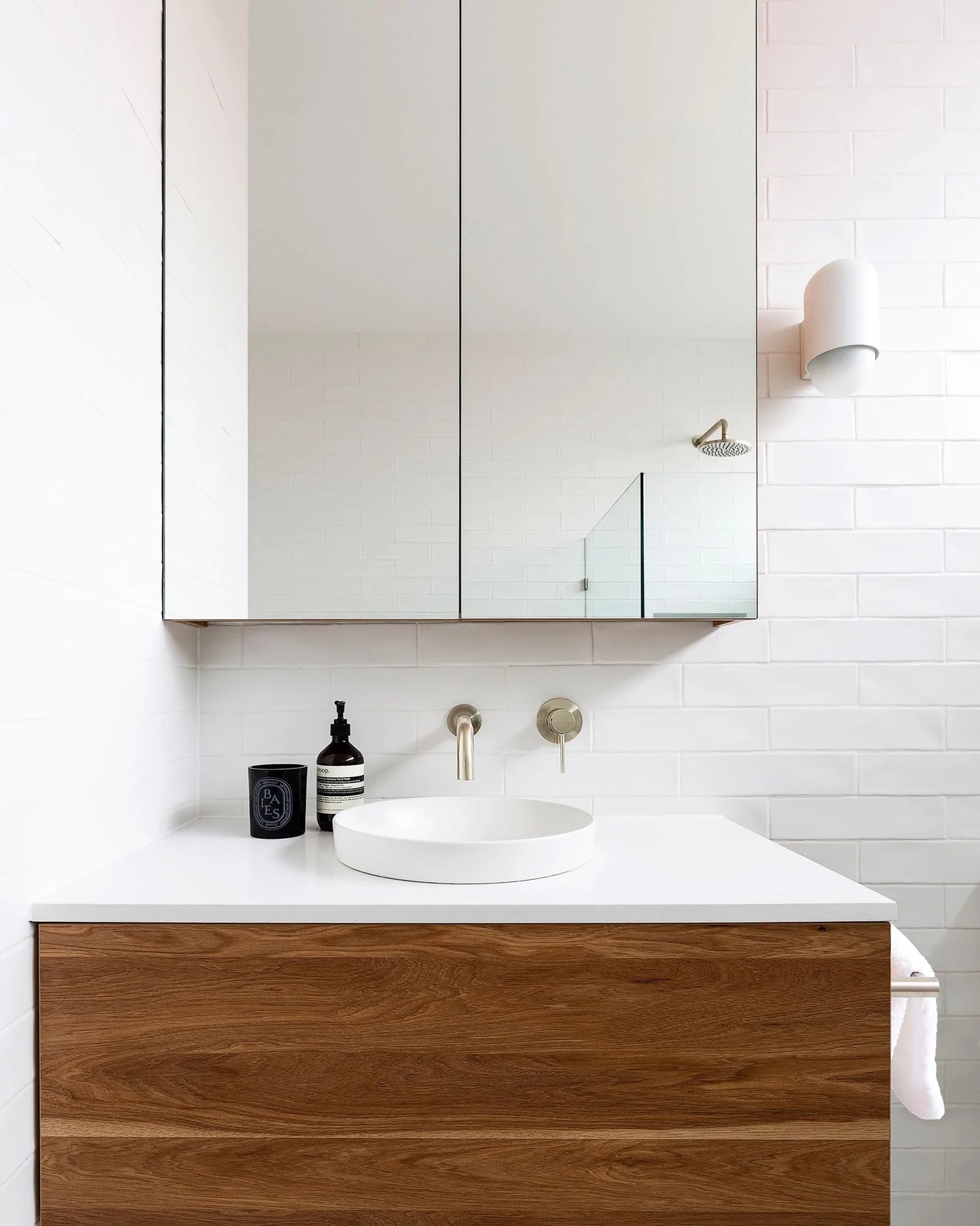 Meir Round Curved Spout 200mm Brushed Nickel