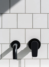 Meir Round Paddle Wall Mixer - Matte Black — view 5