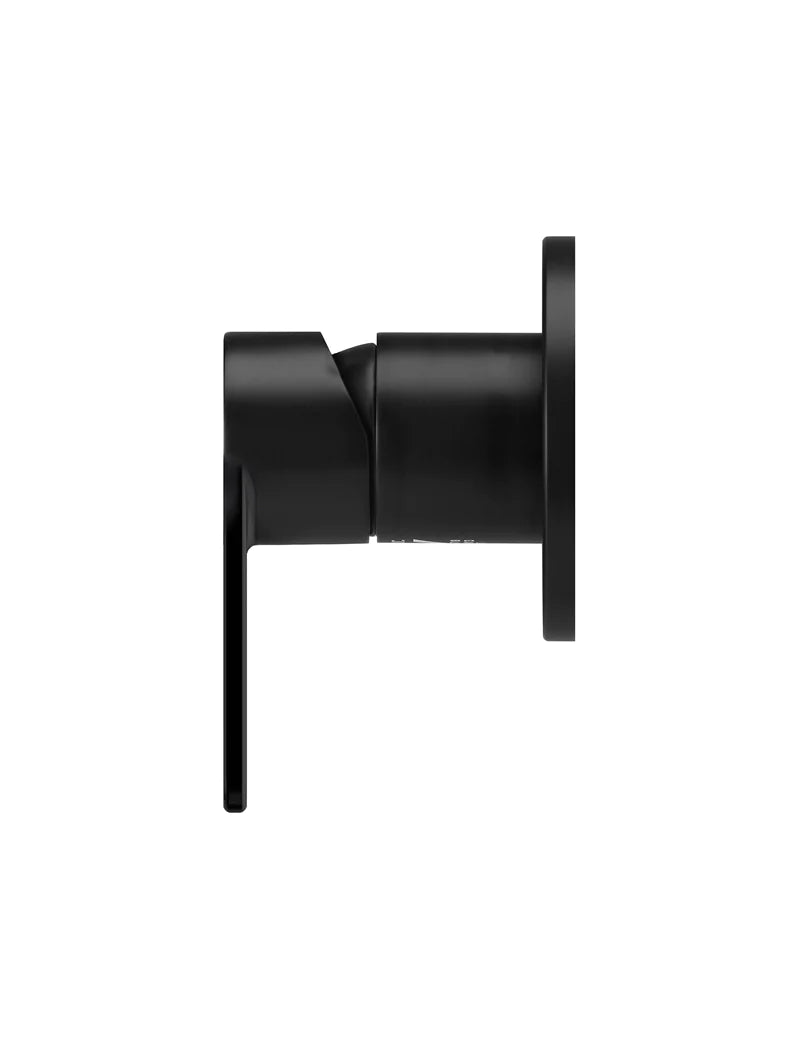 Meir Round Paddle Wall Mixer Matte Black