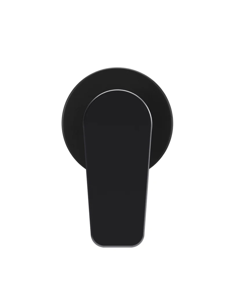 Meir Round Paddle Wall Mixer Matte Black