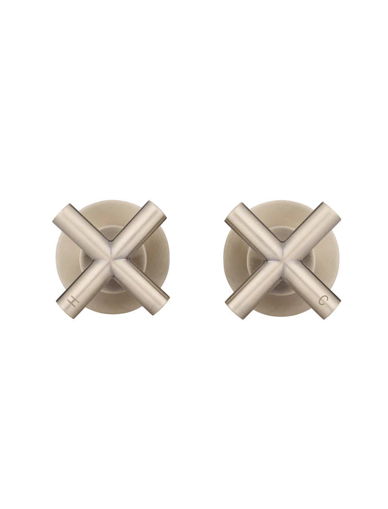 Meir Round Cross Jumper Valve Wall Top Assemblies Champagne