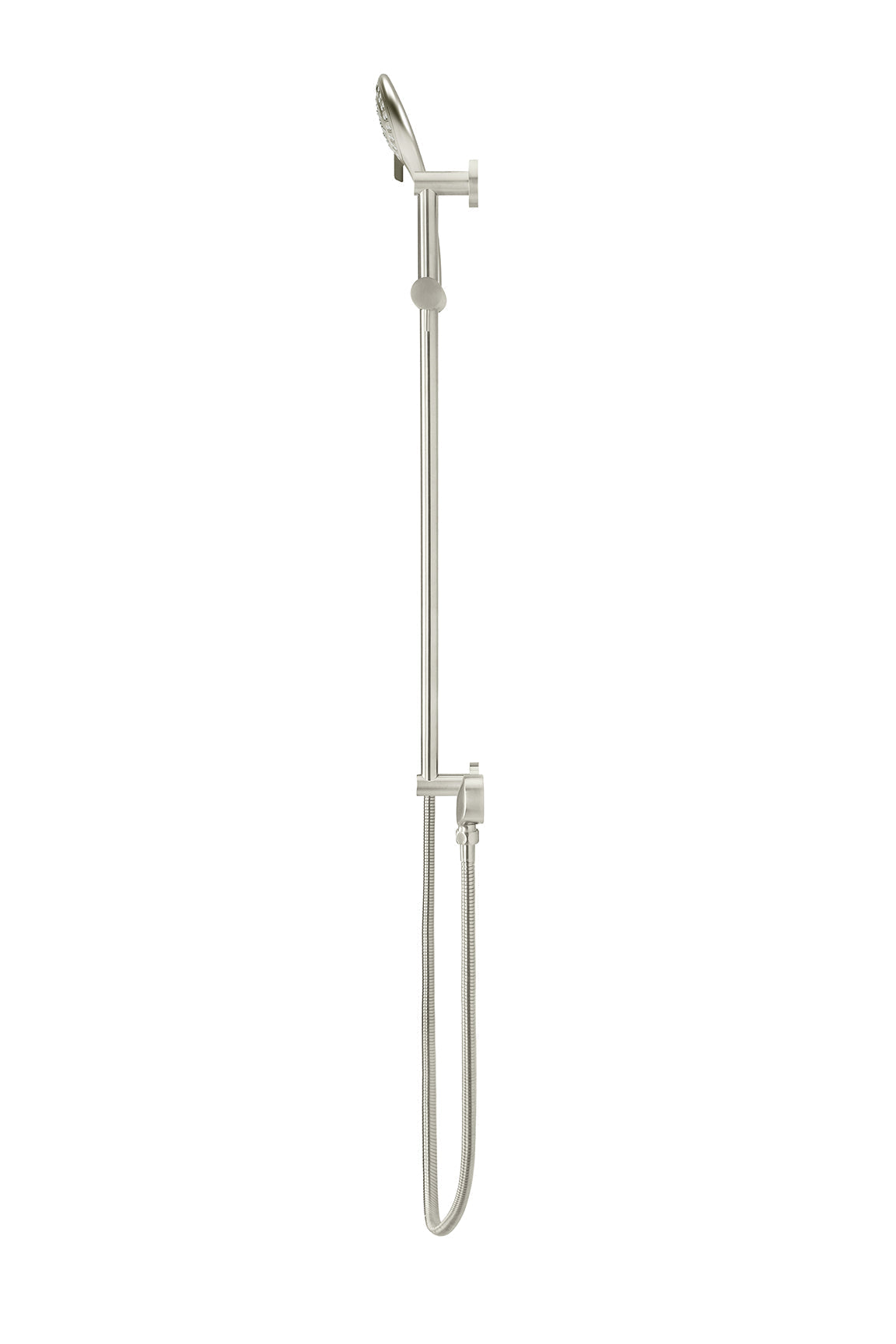 Meir Round Three Function Hand Shower on Rail Column - PVD Brushed Nickel — image 3