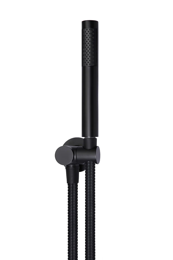 Meir Round Hand Shower on Swivel Bracket - Matte Black