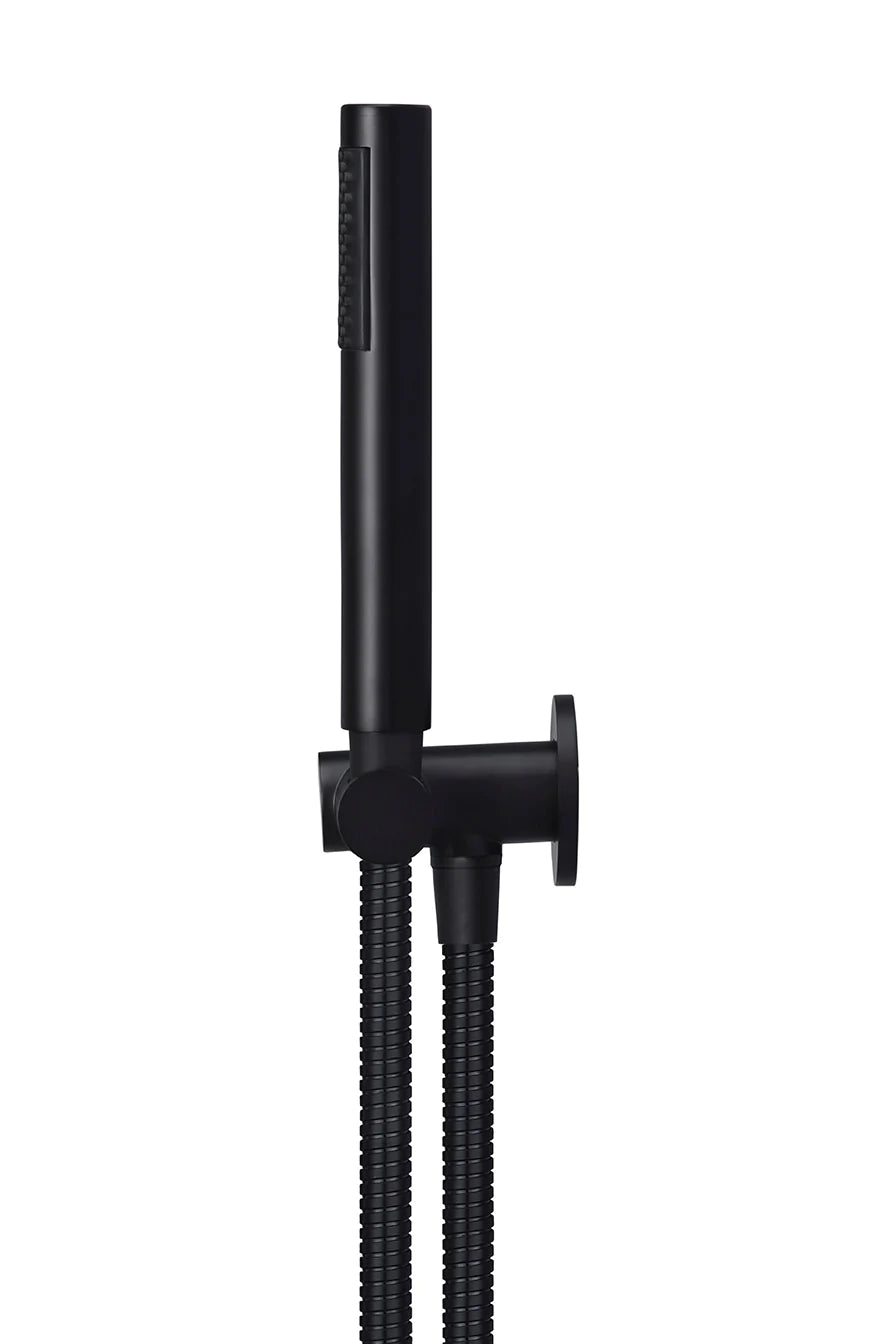 Meir Round Hand Shower on Swivel Bracket - Matte Black
