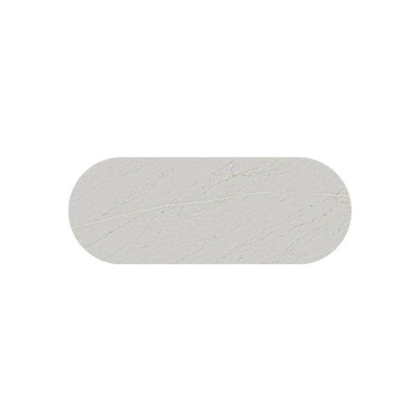 Fienza Marmo Latte Silica Free Stone Top, Pill Full Depth, 1200mm