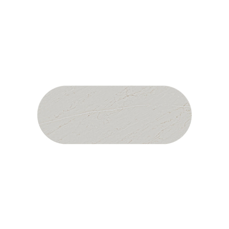 Fienza Marmo Latte Silica Free Stone Top, Pill Full Depth, 1200mm