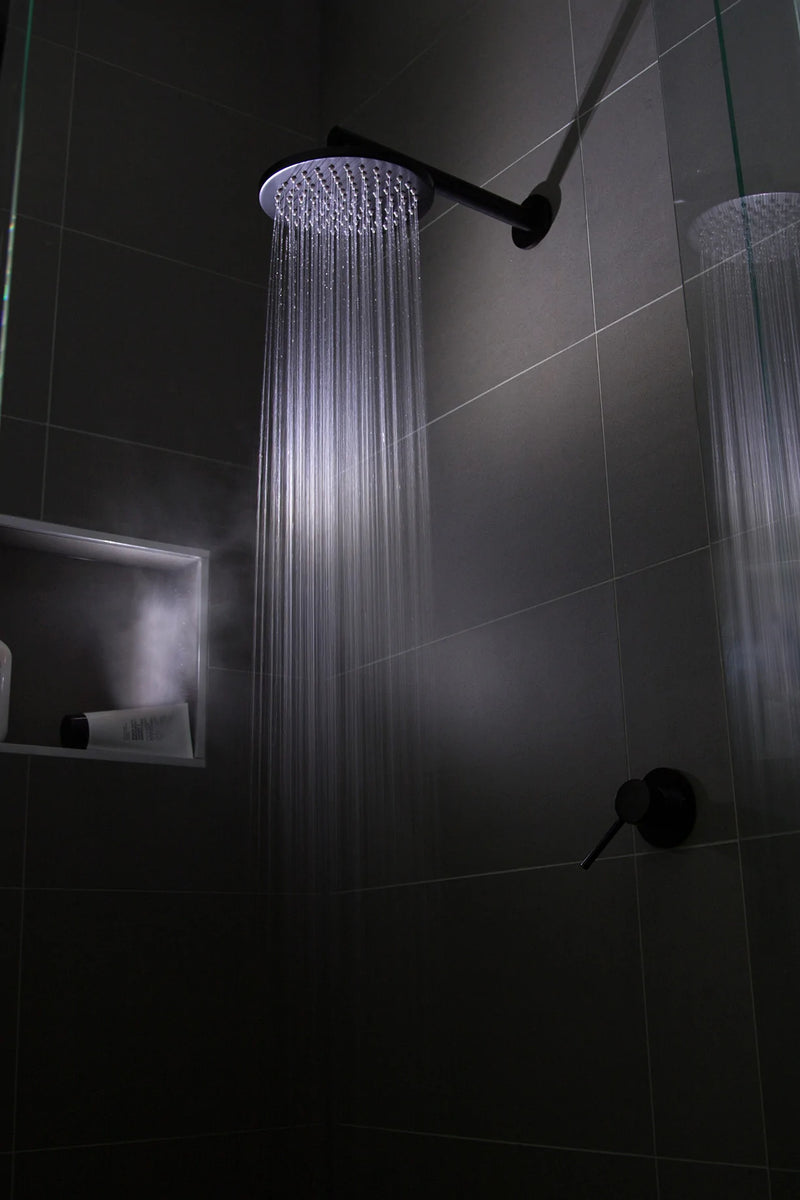 Meir Round Wall Shower Arm 400mm Shadow