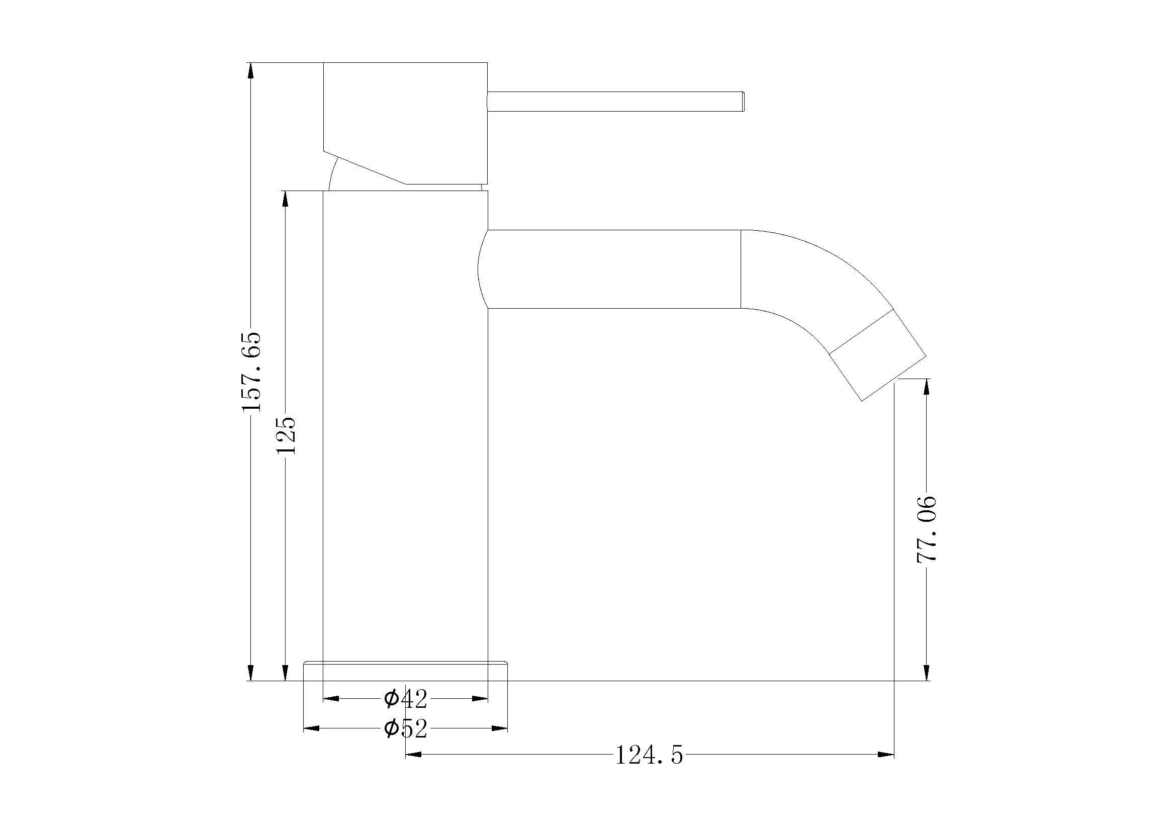 Nero Mecca Basin Mixer Brushed Gold