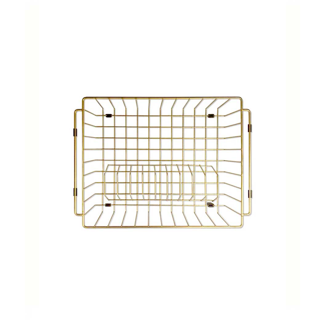 Meir Dish Rack Brushed Bronze Gold