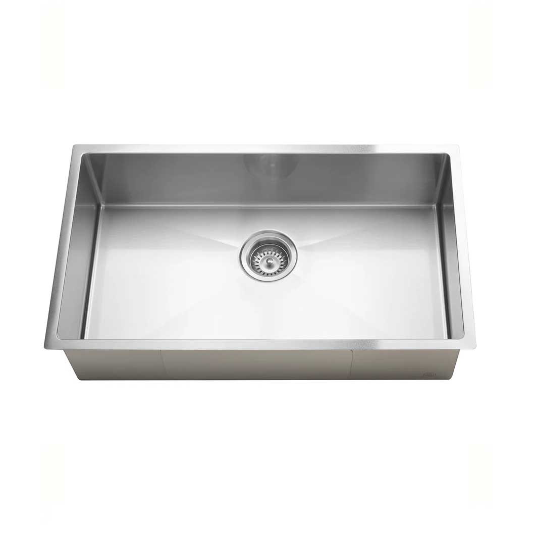Meir Lavello Kitchen Sink - Single Bowl 760 x 440 - Brushed Nickel