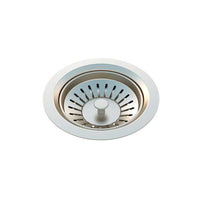 Meir Lavello Sink Strainer and Waste Plug Basket with Stopper - Warm Brushed Nickel