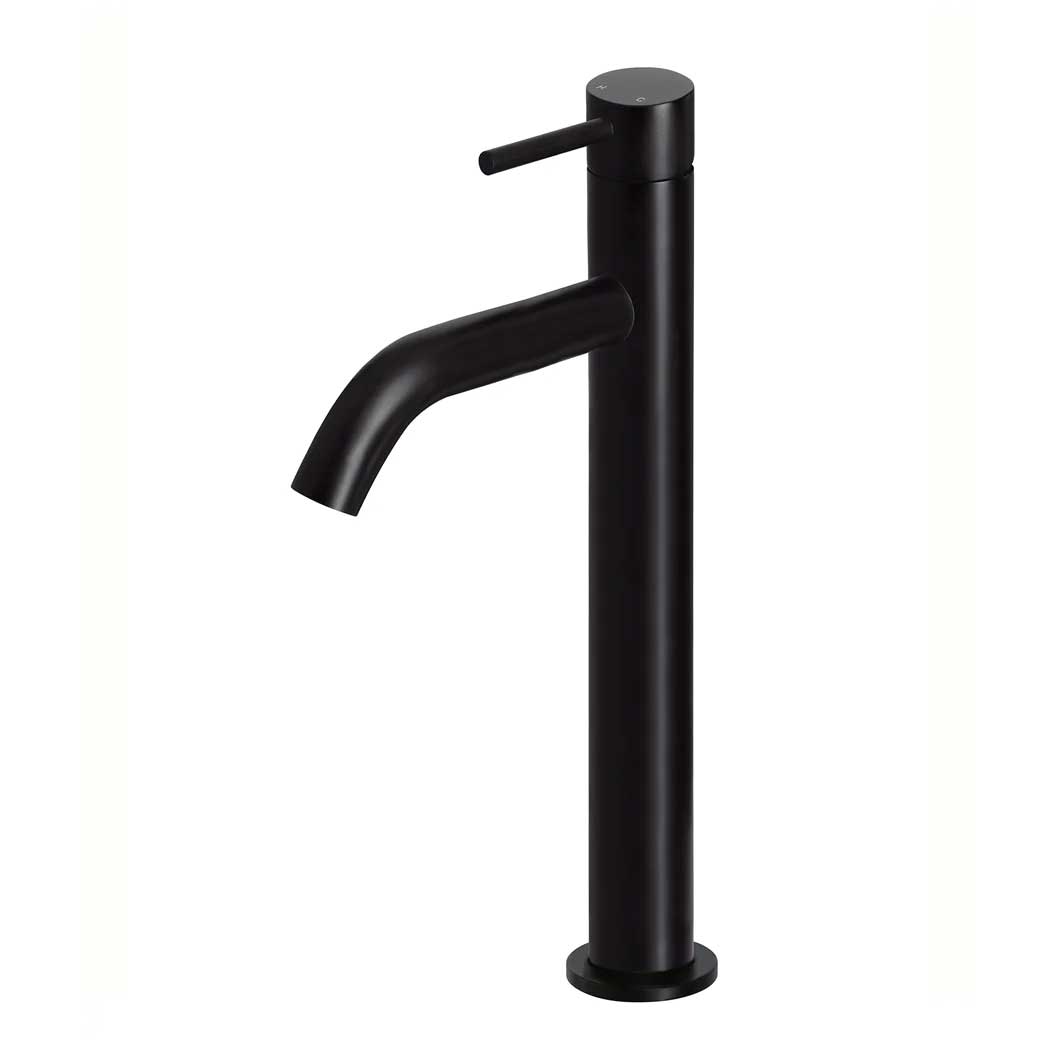 Meir Piccola Tall Basin Mixer with 130mm Spout Matte Black