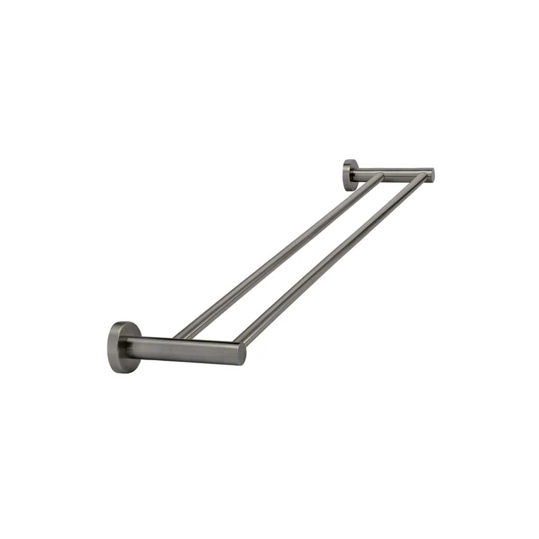 Meir Round DoubleTowel Rail 600mm - Shadow
