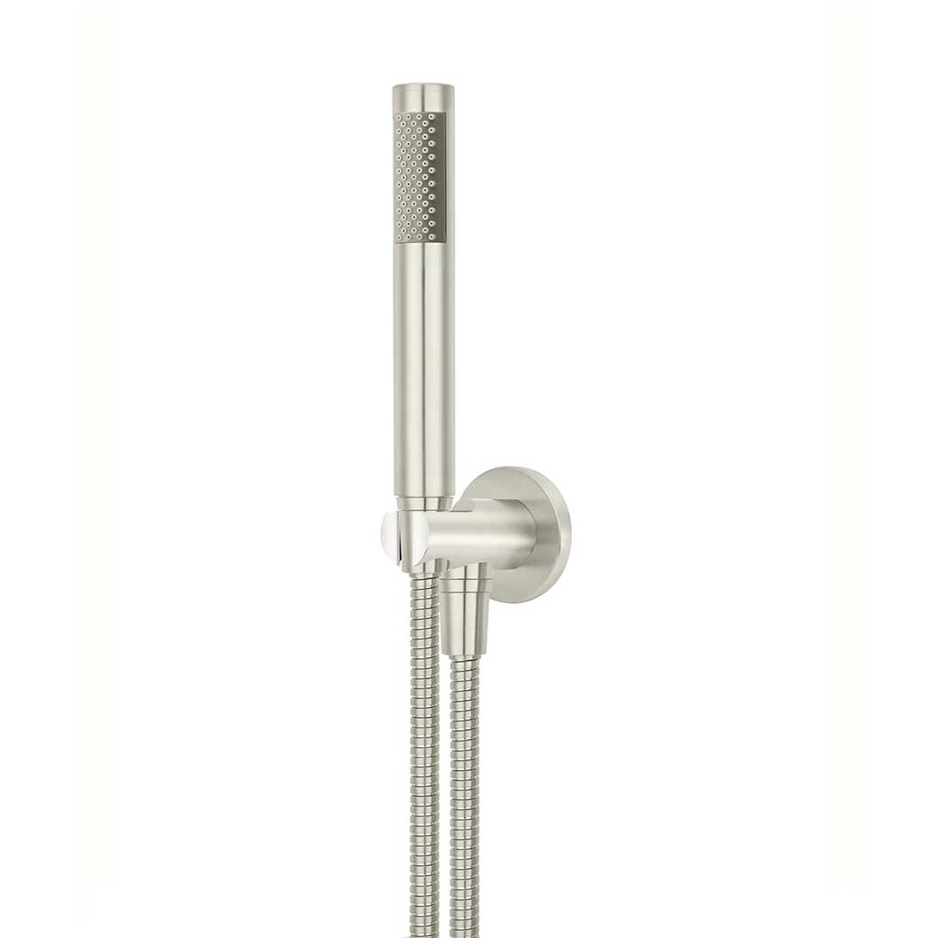 Meir Round Hand Shower on Bracket Brushed Nickel