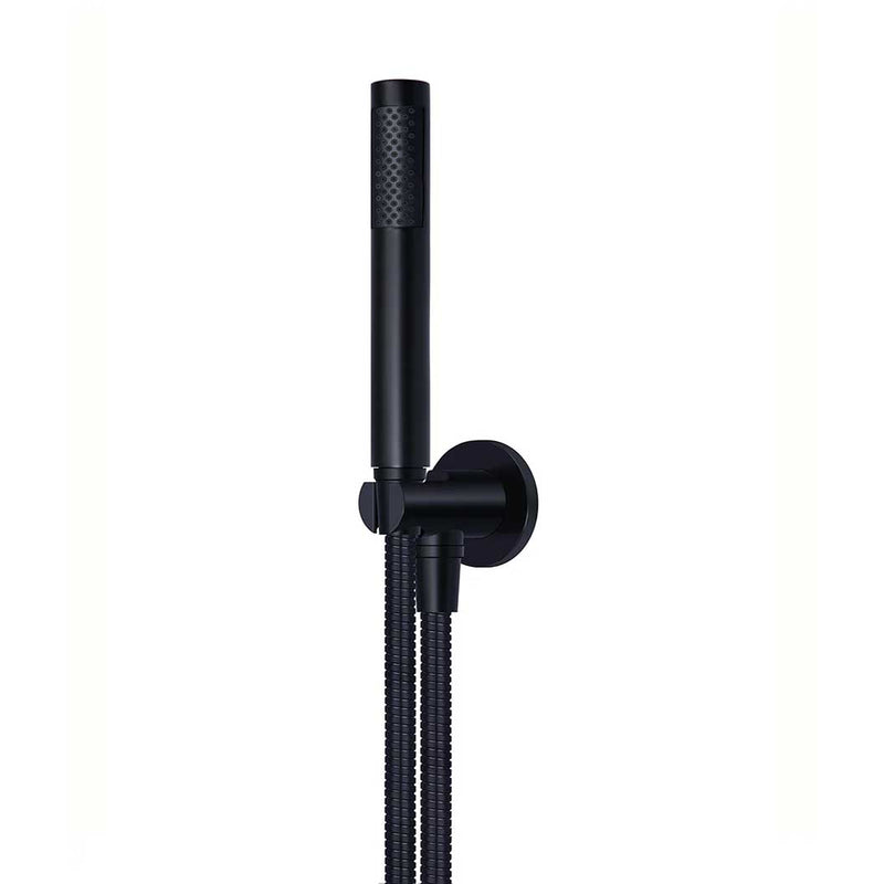 Meir Round Hand Shower on Bracket Matte Black