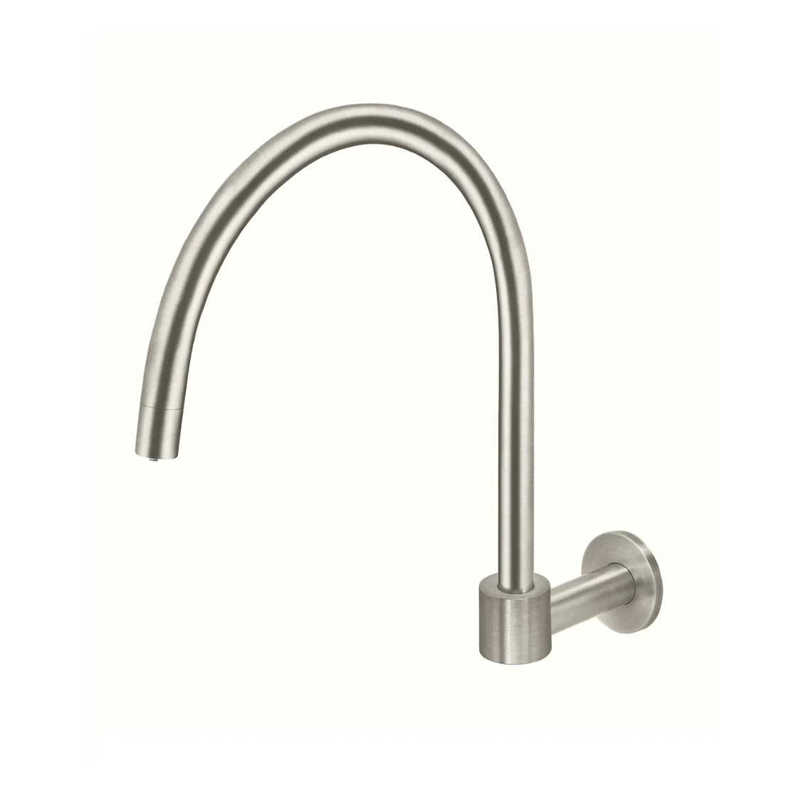 Meir Round High-Rise Swivel Wall Spout Brushed Nickel
