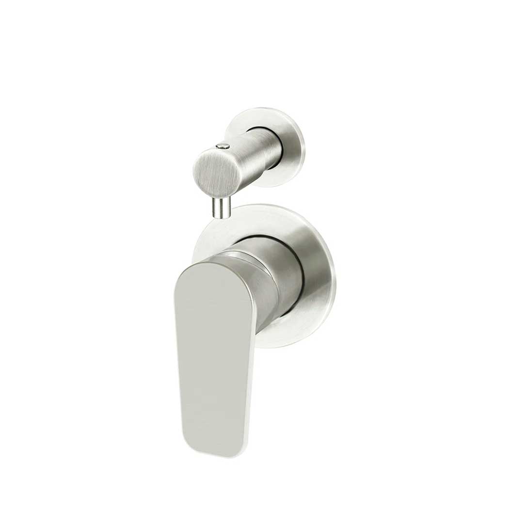 Meir Round Paddle Diverter Mixer Brushed Nickel