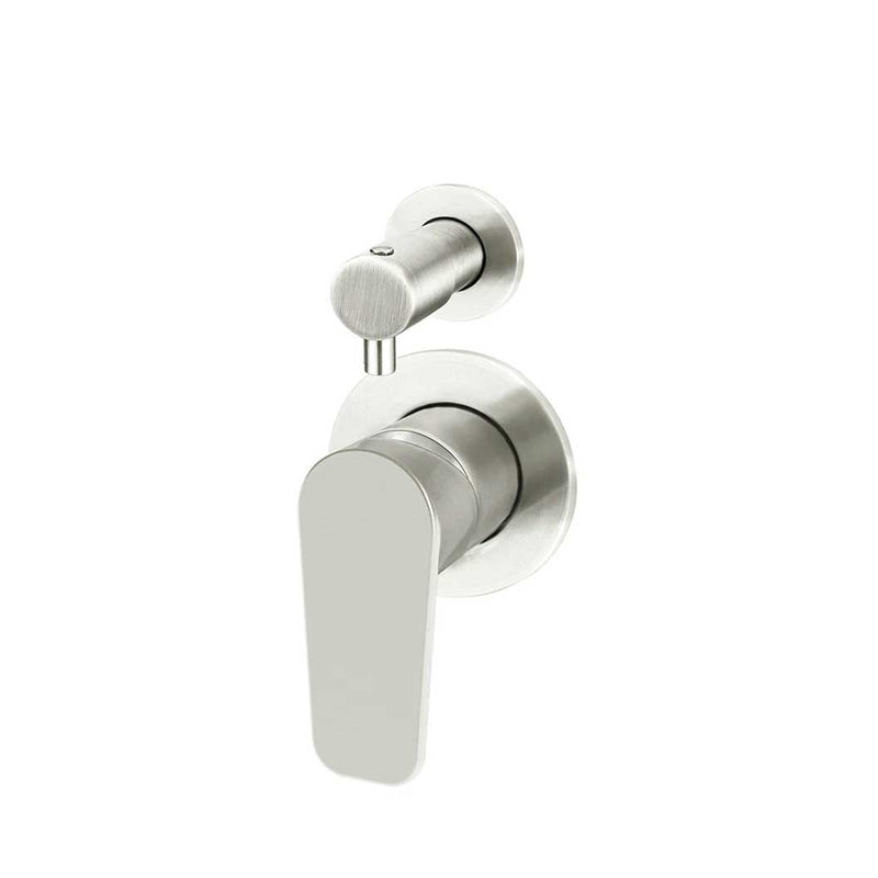 Meir Round Paddle Diverter Mixer Brushed Nickel