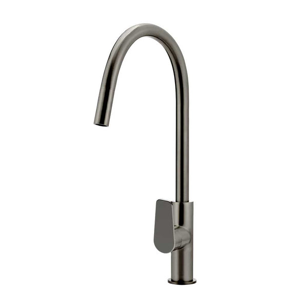 Meir Round Paddle Piccola Pull Out Kitchen Mixer Tap Shadow Gunmetal