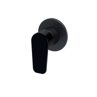 Meir Round Paddle Wall Mixer - Matte Black