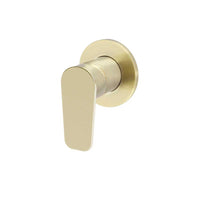 Meir Round Paddle Wall Mixer - Brushed Gold (Tiger Bronze)