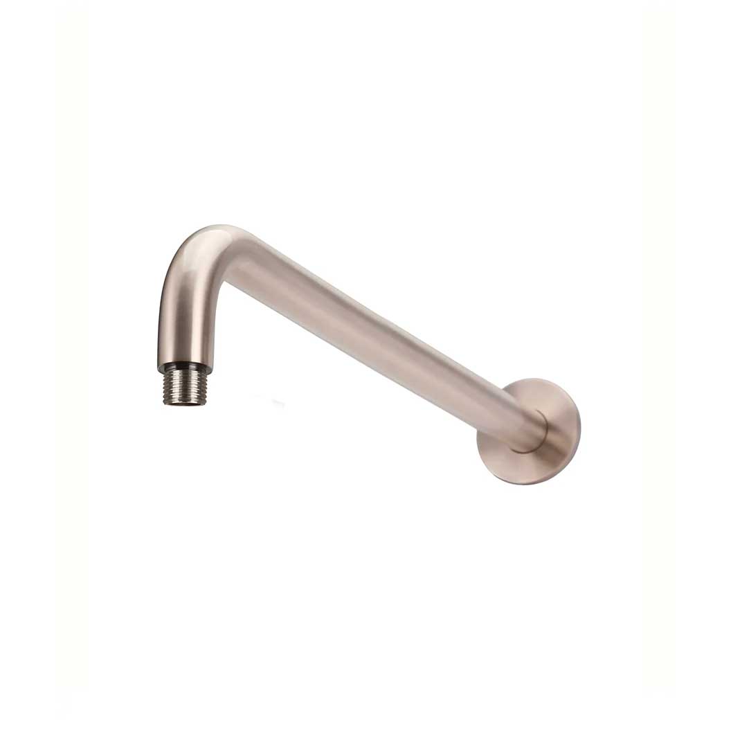 Meir Round Wall Mounted Shower Arm 400mm Champagne