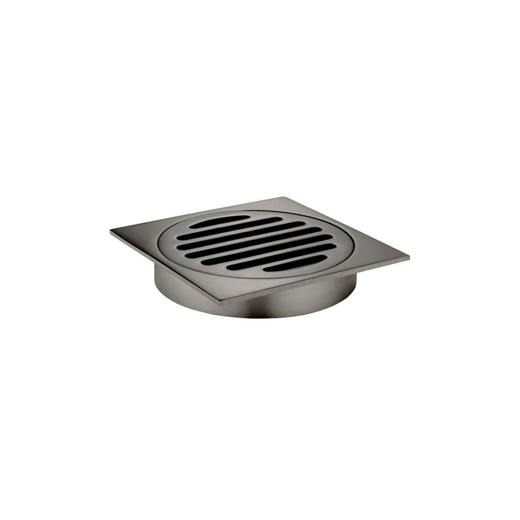 Meir Square Floor Grate Shower Drain 100mm Outlet - Shadow