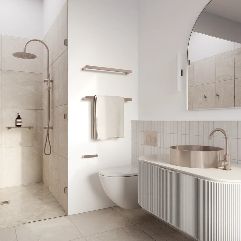 Stunning Bathrooms Meir Curvae Champagne Main Bathroom