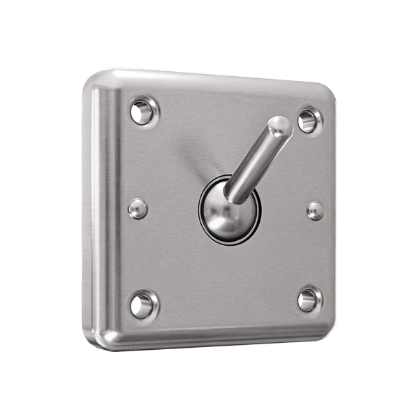 Metlam Collapsible Square Clothes Hook - Satin Stainless Steel - 108mm Wide