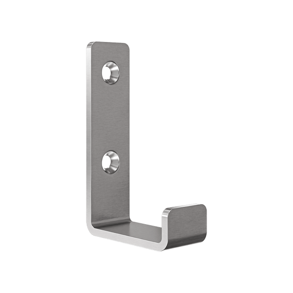 Metlam Hat and Coat Hook - Satin Stainless Steel - 20mm Wide