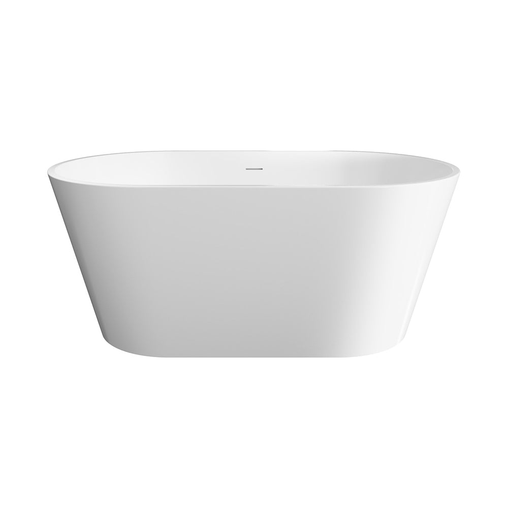 Ovia Oval 1400mm Milan Freestanding Bath Tub Gloss White