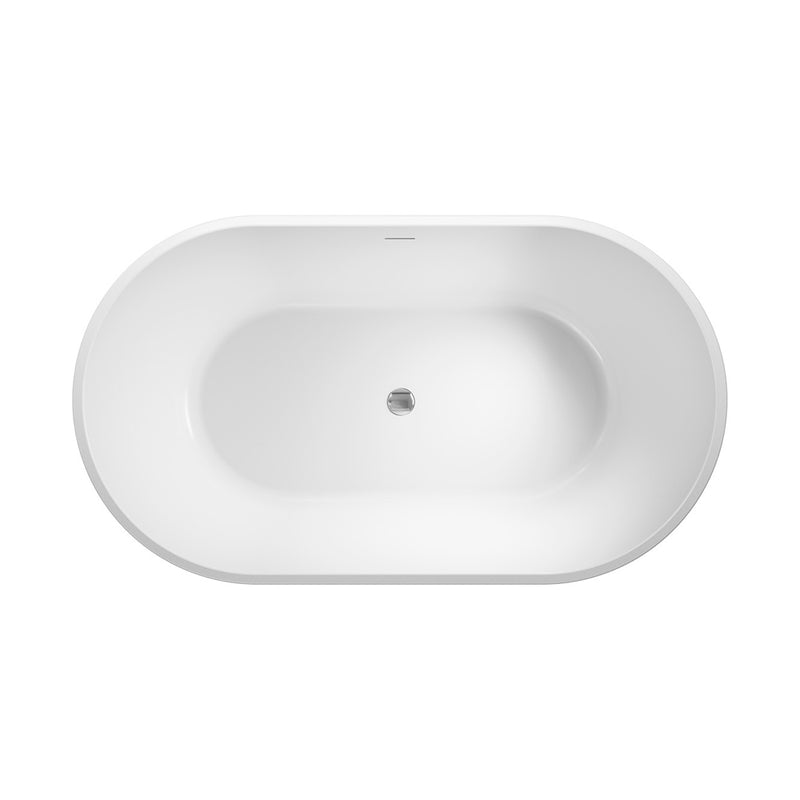 Ovia Oval 1400mm Milan Freestanding Bath Tub Gloss White