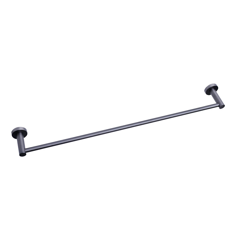 Modern National Mirage Single Towel Rail 600mm Gun Metal