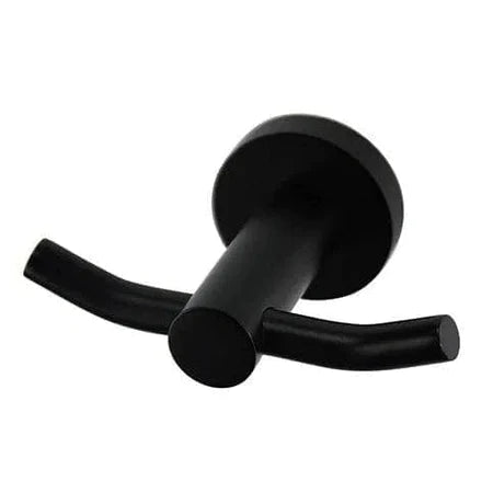 Modern National Mirage Double Robe Hook Matt Black