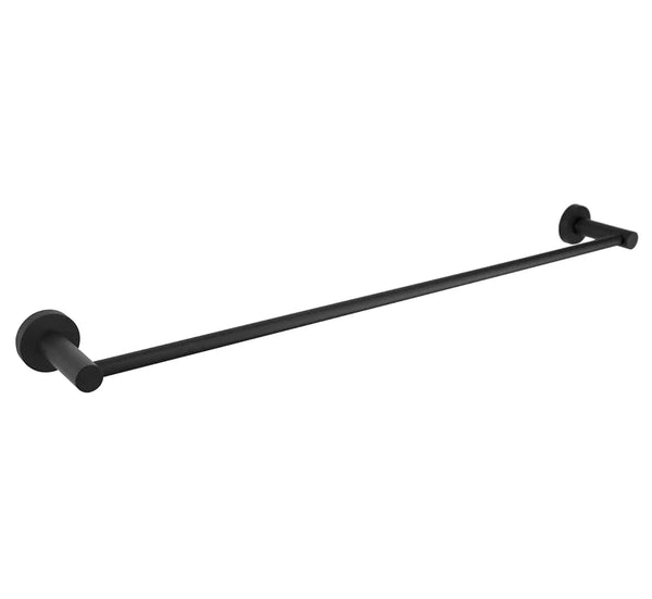Modern National Mirage Single Towel Rail 750mm Black