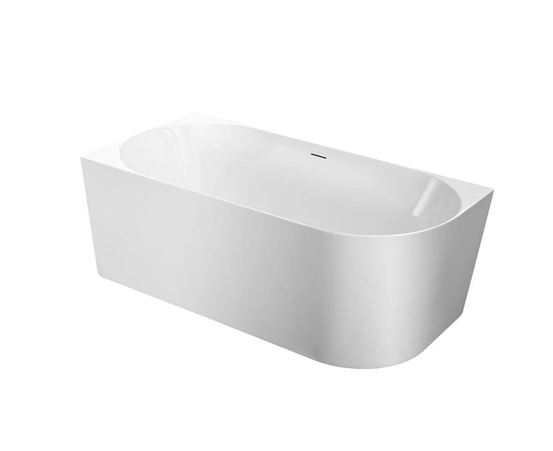 Ovia Nova 1500mm Left Hand Corner Bath Tub Gloss White