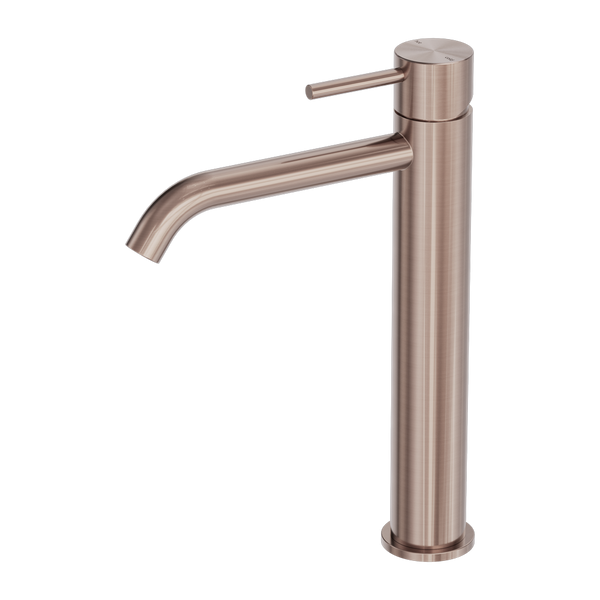 Nero Zen SS316L Tall Basin Mixer Brushed Bronze
