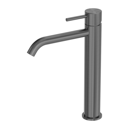 Nero Zen SS316L Tall Basin Mixer Brushed Graphite