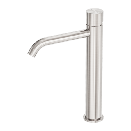 Nero Zen SS316L Tall Basin Mixer Handless Brushed Nickel