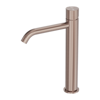 Nero Zen SS316L Tall Basin Mixer Handless - Brushed Bronze