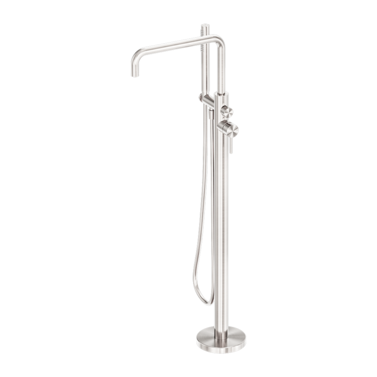 Nero Zen SS316L Freestanding Bath Mixer Brushed Nickel