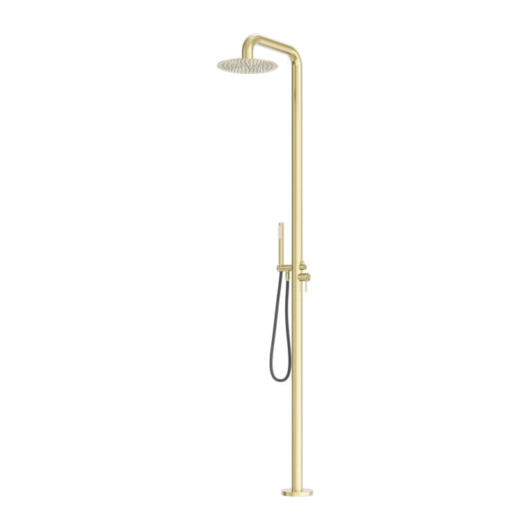 Nero Zen SS316L Outdoor Free Standing Shower Column Brushed Gold