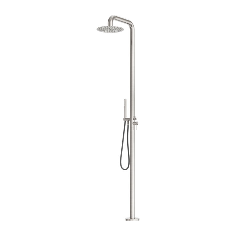 Nero Zen SS316L Outdoor Free Standing Shower Column Brushed Nickel