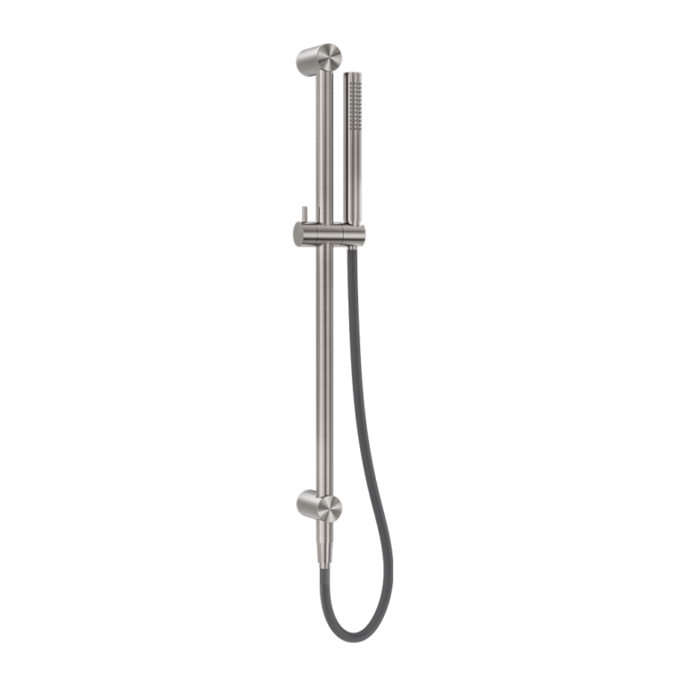 Nero Zen SS316L Shower Rail With Outdoor Shower Hose Brushed Nickel