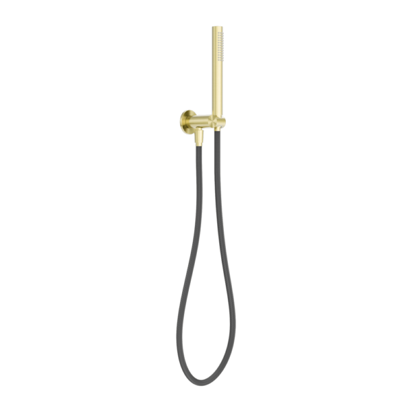 Nero Zen SS316L Shower on Bracket With Outdoor Shower Hose Brushed Gold