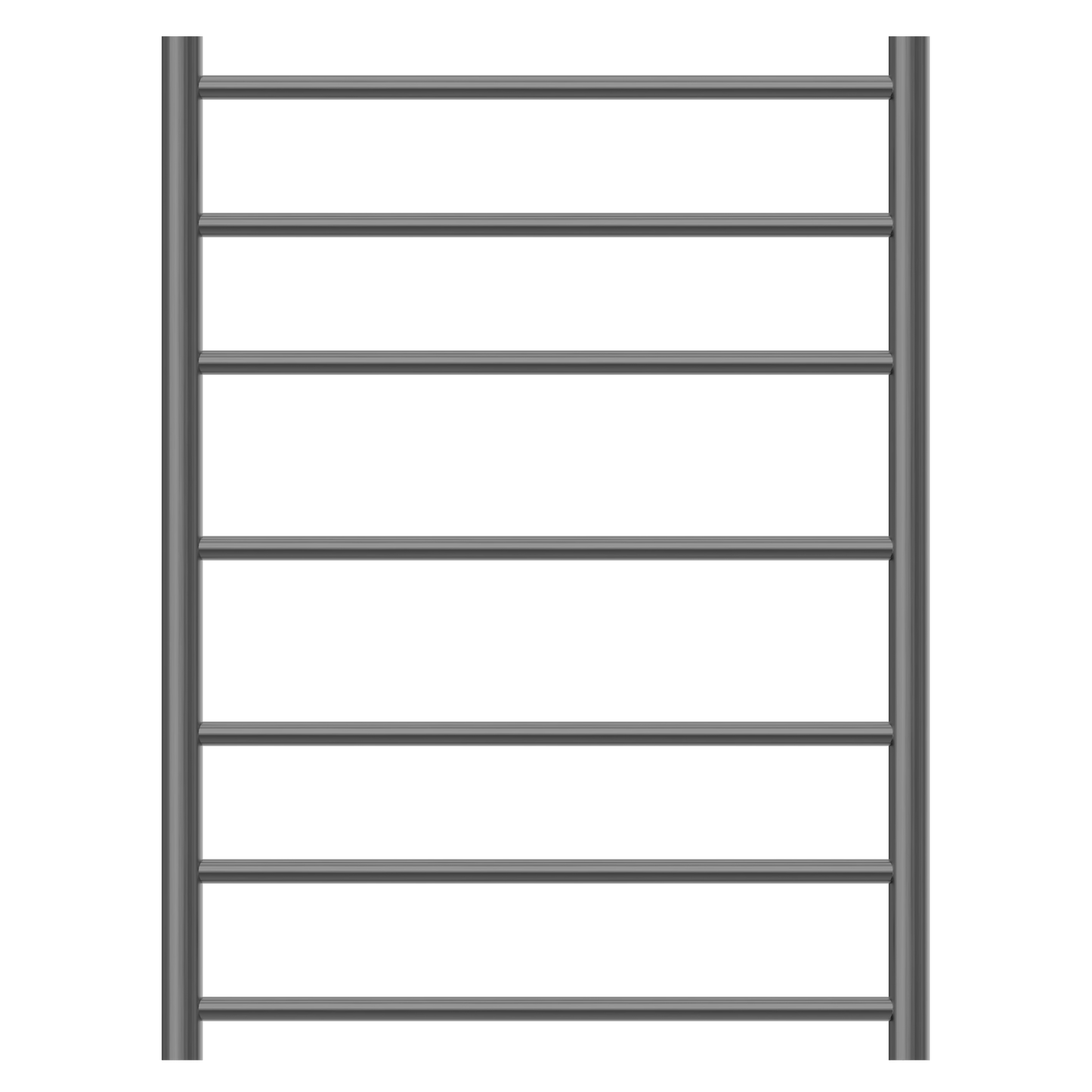 Nero Mecca 7 Bar Heated Towel Ladder Graphite