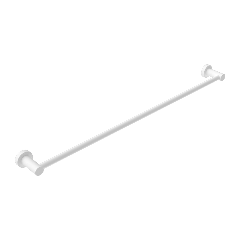 Nero Mecca Single Towel Rail 800mm Matte White