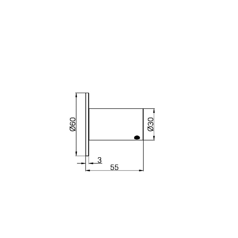 Nero Mecca Robe Hook II Gun Metal Grey