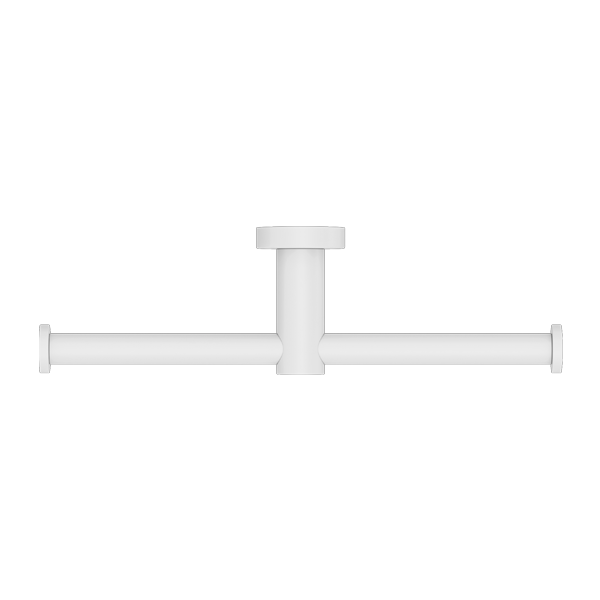 Nero Mecca Double Toilet Roll Holder Matte White